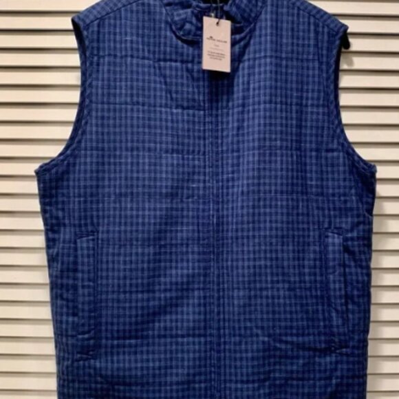 Peter Millar Linen/Silk Gingham Vest